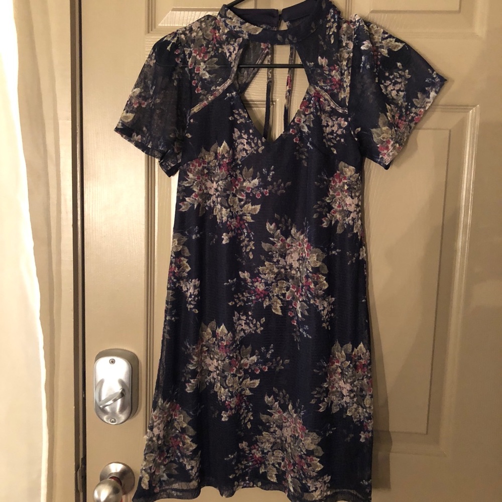 Floral mink dress